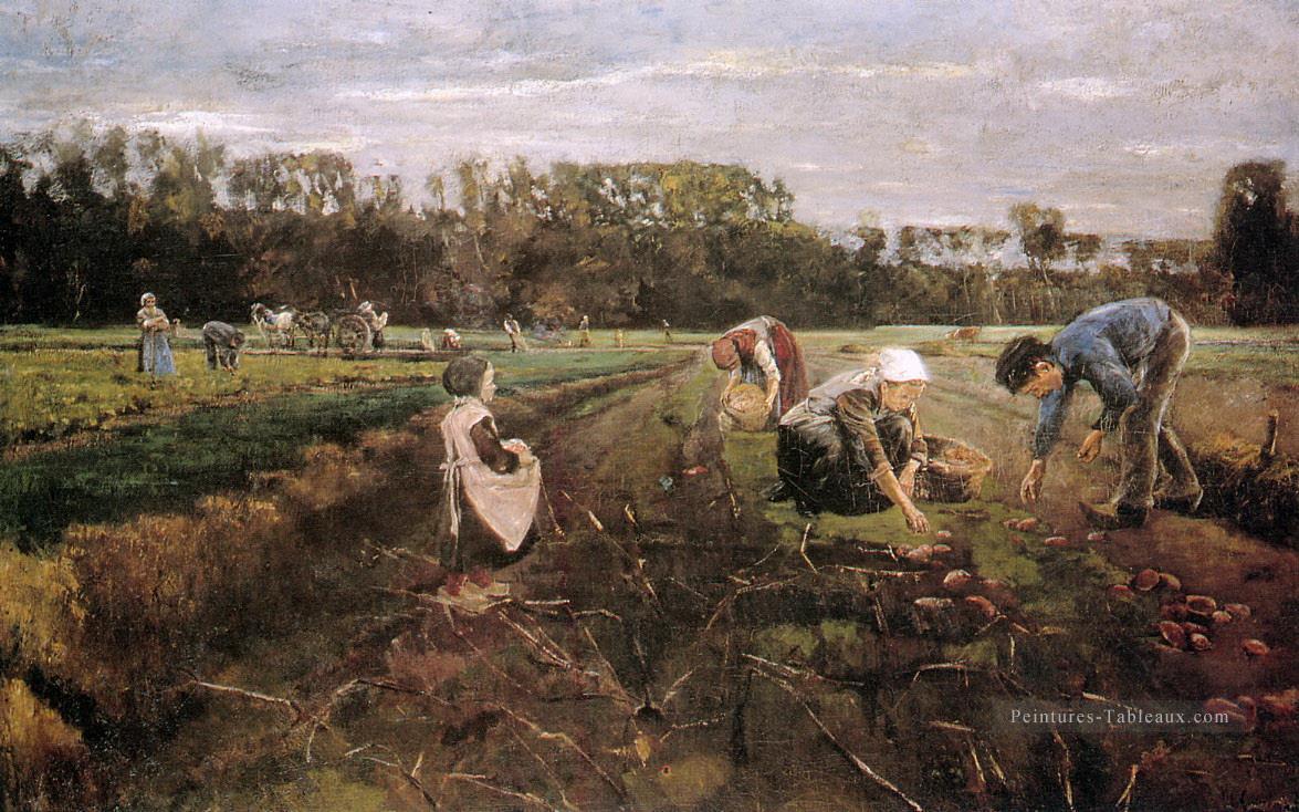 récolteurs de pommes de terre Max Liebermann impressionnisme allemand Peintures à l'huile